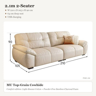2.1m 2-Seater