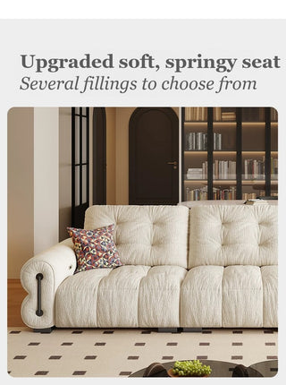 Upgraded soft, springy seat