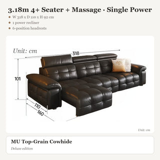 3.18m 4+ Seater + Massage · Single Power