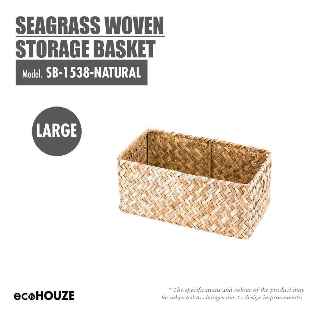 ecoHOUZE Seagrass Woven Storage Basket (Large) Singapore