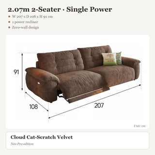 2.07m 2-Seater · Single Power