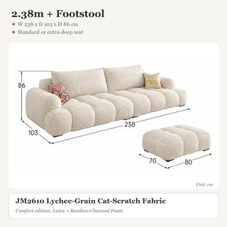 2.38m + Footstool