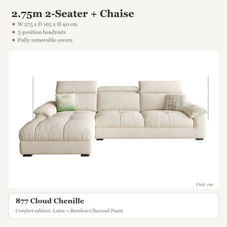 2.75m 2-Seater + Chaise