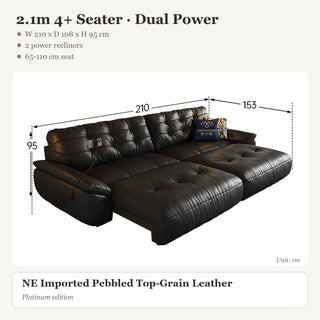2.1m 4+ Seater · Dual Power