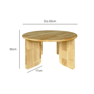 Eden Wooden Coffee Table - Small by Zest Livings Singapore