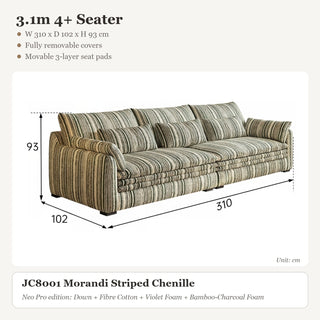 3.1m 4+ Seater