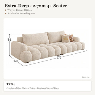 Extra-Deep · 2.72m 4+ Seater