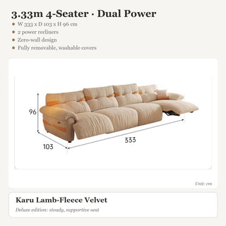 3.33m 4-Seater · Dual Power