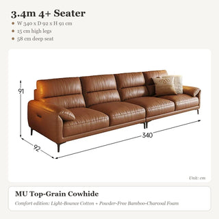 3.4m 4+ Seater