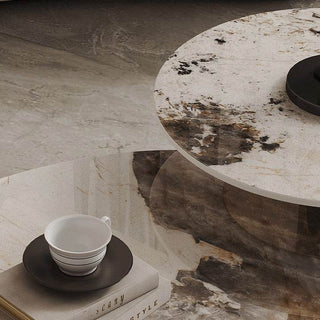 Elara Glossy Sintered Stone Nesting Coffee Table Singapore