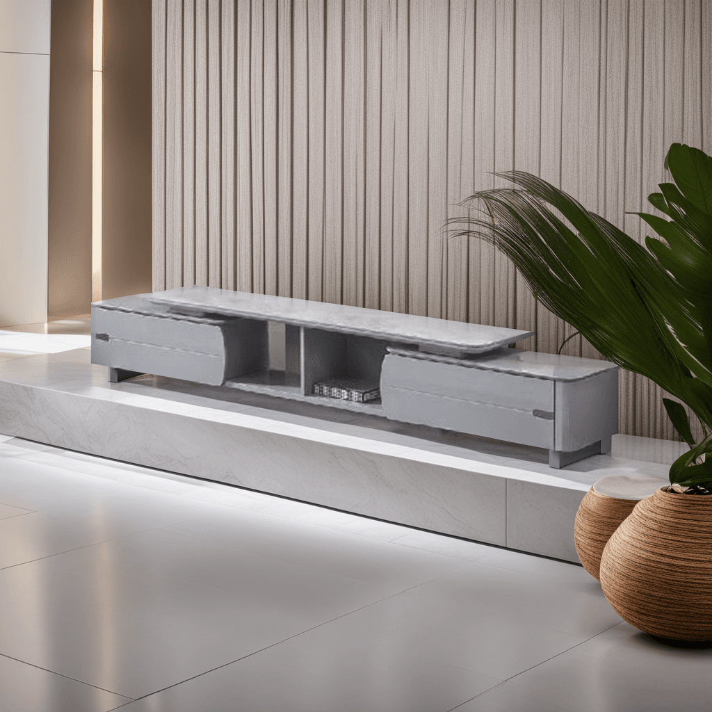 Eleanor Glossy Sintered Stone Extendable TV Console Singapore