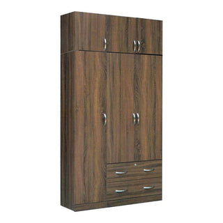 Megafurniture | Elise Open 3 Door Wardrobe (With Top) | Open Door Wardrobe