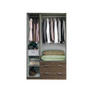 Megafurniture | Elise Open 3 Door Wardrobe (Without Top) | Open Door Wardrobe