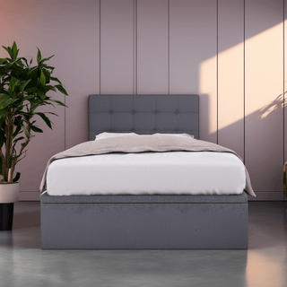 Ellie Fabric Storage Bed (Water Repellent) Singapore