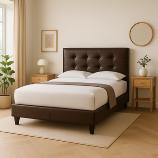 Megafurniture | Ellie Faux Leather Bed Frame | Bed