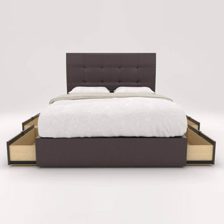 Ellie Faux Leather Drawer Bed Frame Singapore