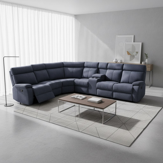 Estrella Fabric Recliner Sectional Sofa (Pet Friendly & Water Repellent)