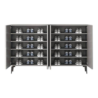 Evanth I Grey 4 Door Shoe Cabinet Singapore