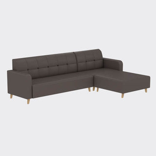 Evie L-Shape Faux Leather Sofa Singapore