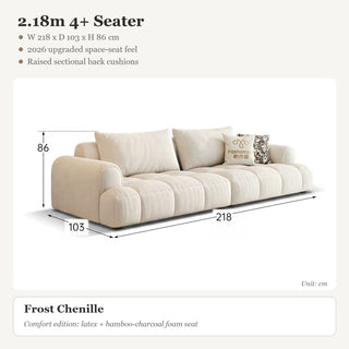 2.18m 4+ Seater · Frost Chenille