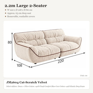 2.2m Large 2-Seater