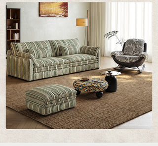 With the footstool