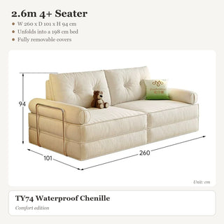 2.6m 4+ Seater