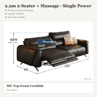 2.2m 2-Seater + Massage · Single Power