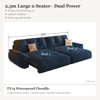 2.3m Large 2-Seater · Dual Power