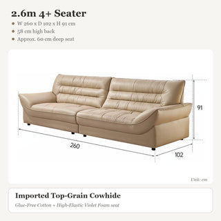 2.6m 4+ Seater