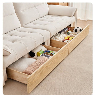 Two storage drawers