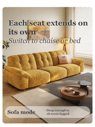 Each seat extends on its own