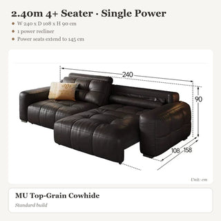 2.40m 4+ Seater · Single Power