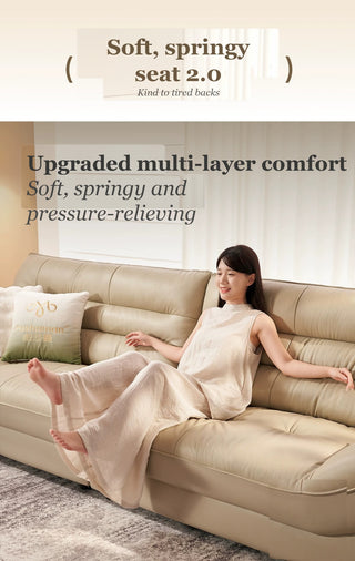 Soft, springy seat