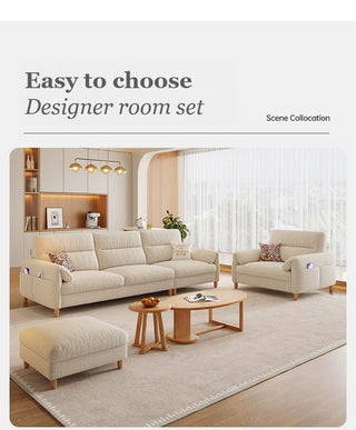 Sofa, armchair and footstool