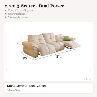 2.7m 3-Seater · Dual Power