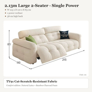 2.13m Large 2-Seater · Single Power