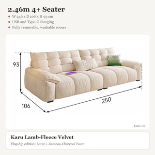 2.46m 4+ Seater