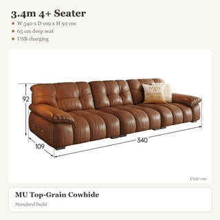 3.4m 4+ Seater