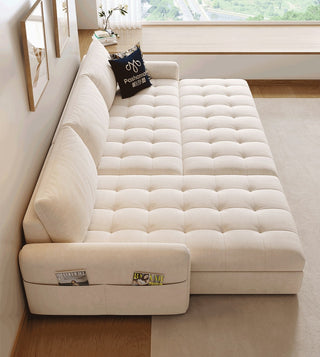Halilia Marshmallow Fabric Sofa Bed, view 6