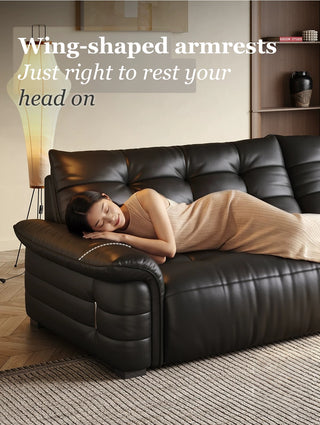 Wing-shaped armrests