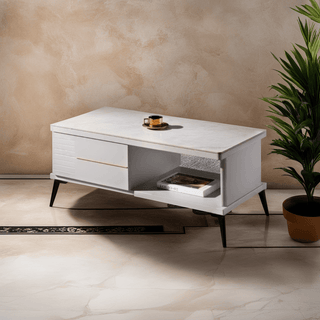 Fable Polished Sintered Stone Coffee Table Singapore