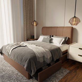 Caldrin Fabric Drawer Bed Frame (Water Repellent & Pet friendly)