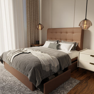 Endora Fabric Drawer Bed Frame (Water Repellent & Pet friendly)