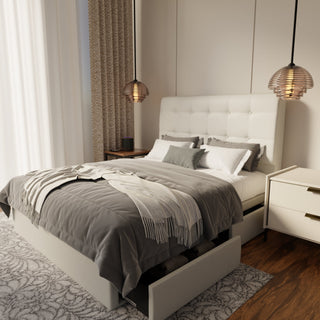 Endora Fabric Drawer Bed Frame (Water Repellent & Pet friendly)