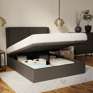 Vance Fabric Storage Bed Frame (Water Repellent & Pet Friendly) By Esteller