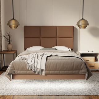 Caspian Fabric Floating Bed Frame (Water Repellent, Pet Friendly & LED) By Esteller