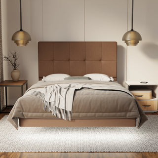 Marlowe Fabric Floating Bed Frame (Water Repellent, Pet Friendly & LED) By Esteller