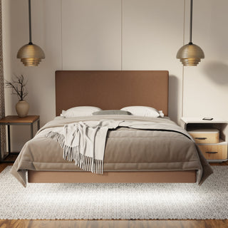 Kira Fabric Floating Bed Frame (Water Repellent, Pet Friendly & LED) By Esteller