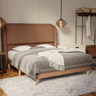 Brinley Fabric Bed Frame (Water Repellent & Pet friendly)